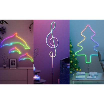 פס לד צבעוני RGB באורך 3 מטרים לתנאי פנים או חוץ כולל אפליקציה לסמארטפון IPHONE ANDROID