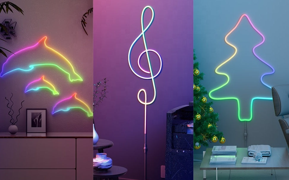 פס לד צבעוני RGB באורך 3 מטרים לתנאי פנים או חוץ כולל אפליקציה לסמארטפון IPHONE ANDROID