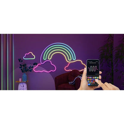 פס לד צבעוני RGB באורך 3 מטרים לתנאי פנים או חוץ כולל אפליקציה לסמארטפון IPHONE ANDROID