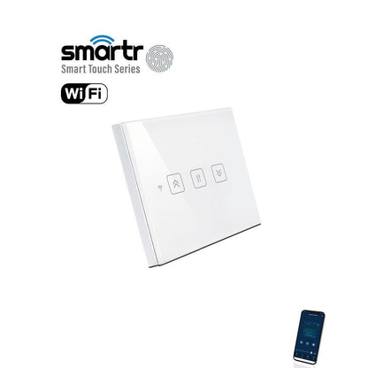 מפסק מגע לבן לתריס SMARTR 10A 1200W, WIFI