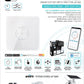 טיימר דוד מגע WIFI זכוכית 120 לבן, שקוע תואם קופסא 55, לחצני ספירה לאחור, דו קוטבי SMARTR 3,500W 16A