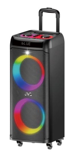 רמקול נייד ובידורית 100W כולל זוג מיקרופונים דגם XS-N5214PB של JVC