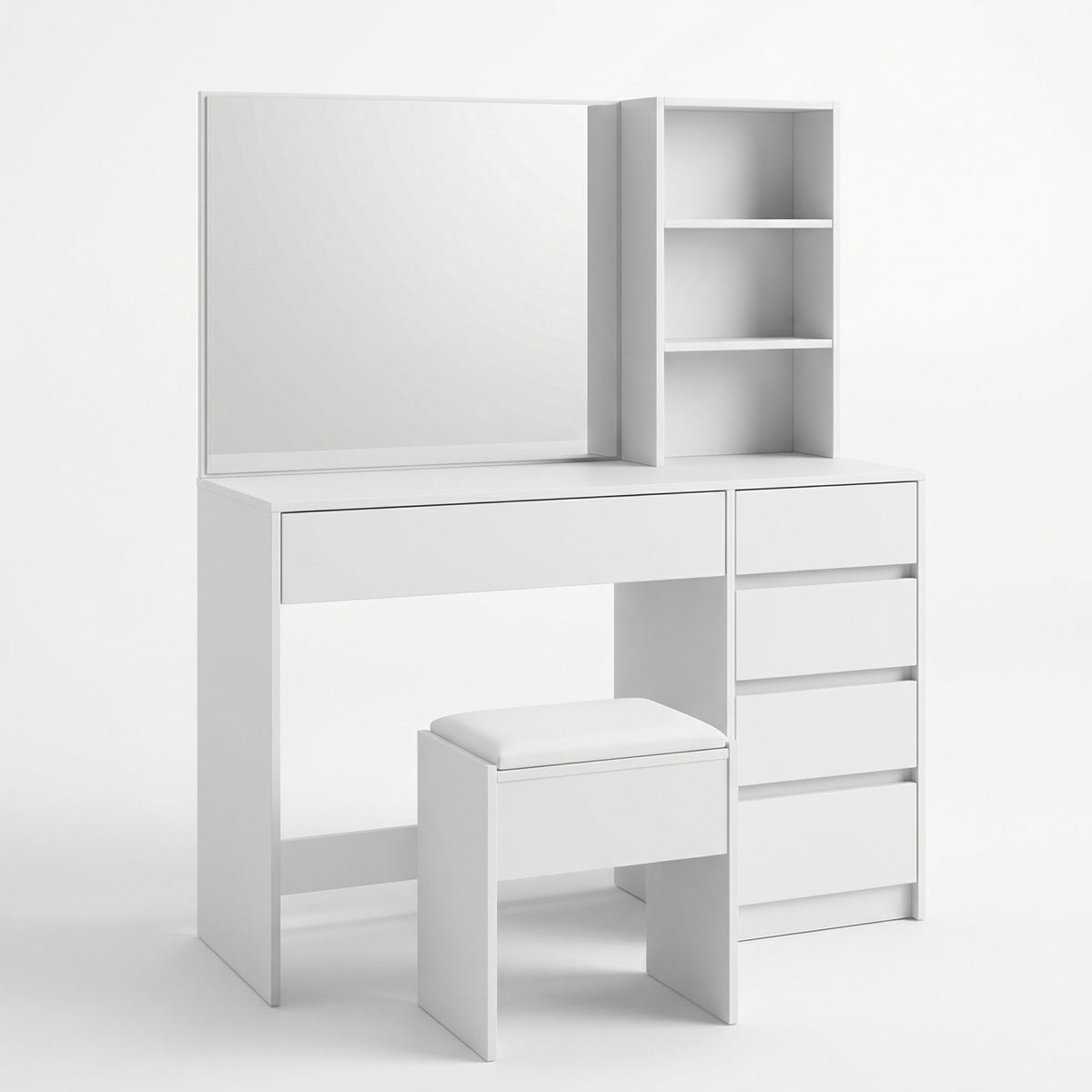 שולחן איפור מפואר כולל כסא מרופד דגם ספיר