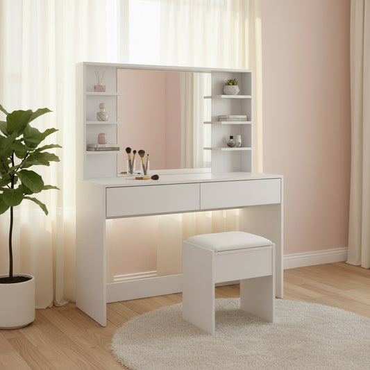 שולחן איפור מפואר כולל כסא מרופד דגם סיוון