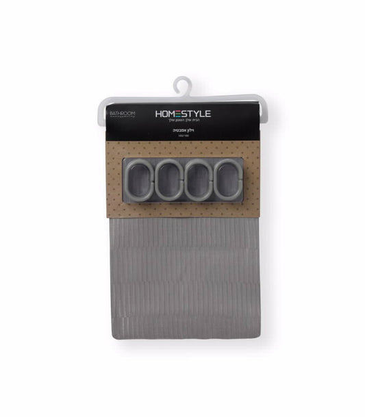 וילון אמבט 180*180 סמ גאקרד אפור