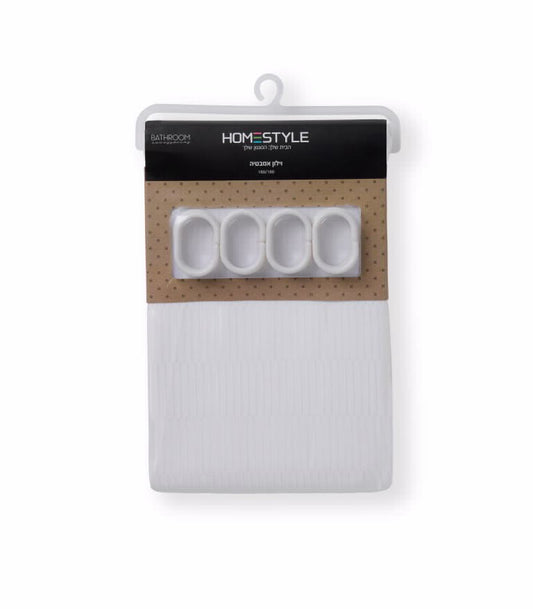 וילון אמבט 180*180 סמ גאקרד לבן