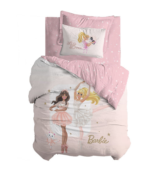 סט מיטת יחיד 90/200 סמ ברבי מהממת