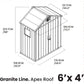 מחסן גינה 4*6 APEX ROOF