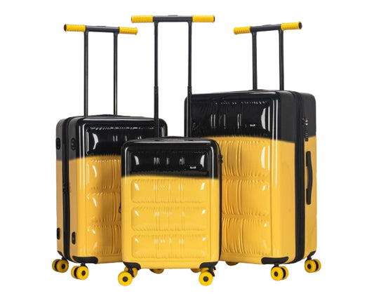 סט 3 מזוודות KATE HILL צבע צהוב