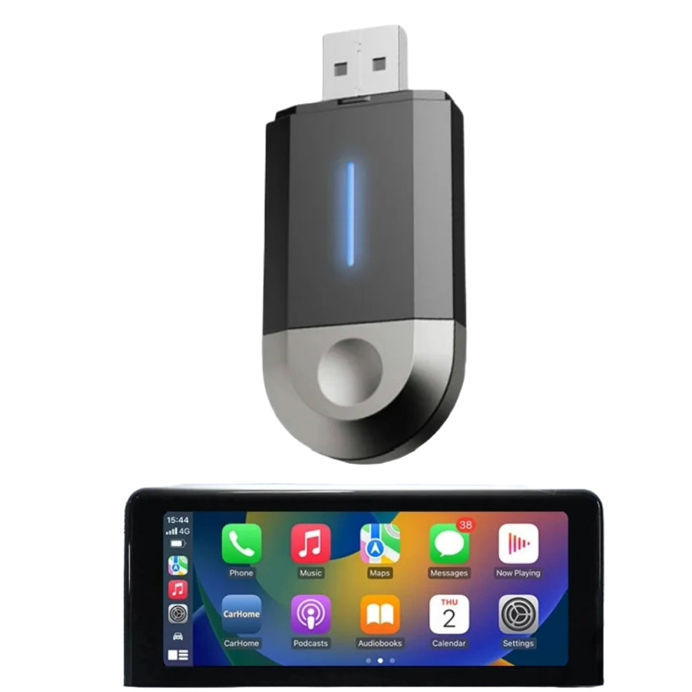 מתאם אלחוטי לרכב 2 ב-1 | CarPlay ו-Android Auto אוניברסלי לרכב