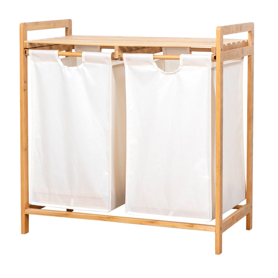 סל כביסה מחולק במבוק 2 תאים