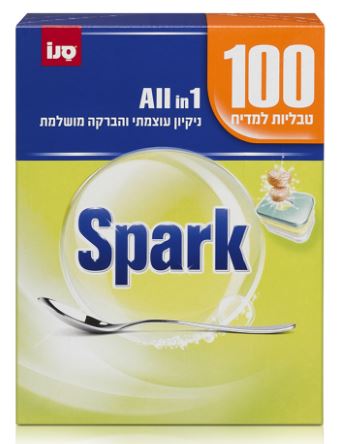 סנו ספארק 100 טבליות למדיח