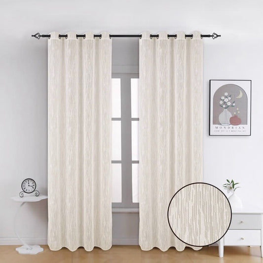 וילון קצר 2X140/160 סמ עדן בז'