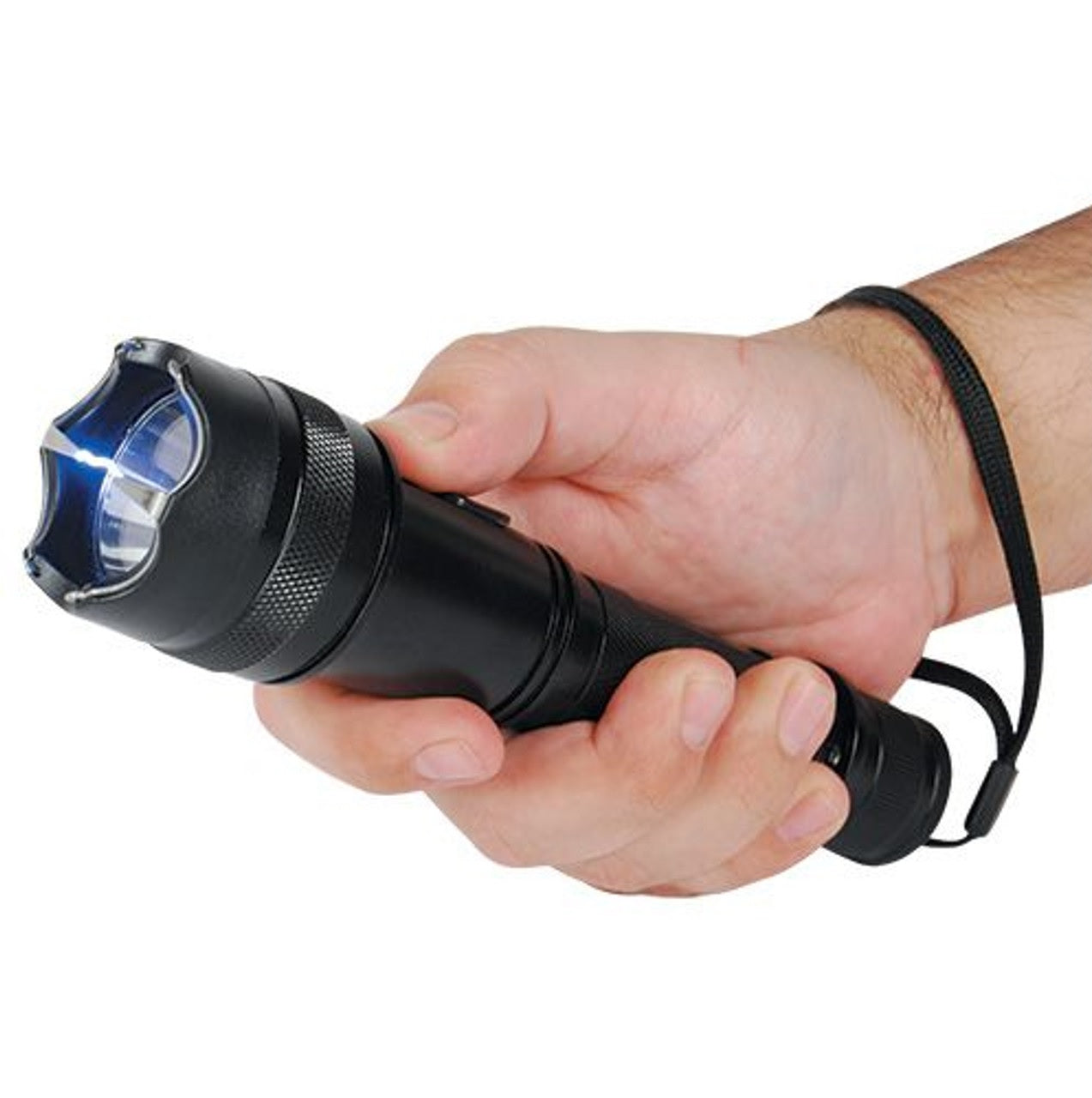 שוקר חשמלי עוצמתי נטען להגנה עצמית עד 9 מיליון וולט כולל פנס לטווח רחוק