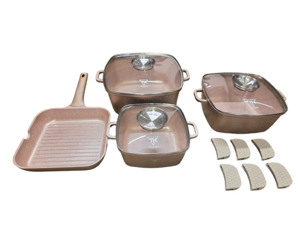 סט סירים 7 חלקים COOKWARE צבע ורוד