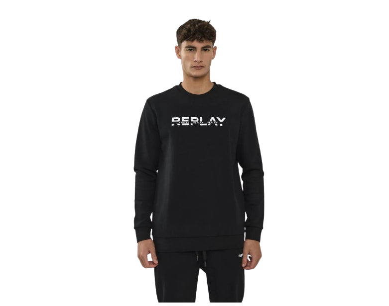 חליפת טרנינג שני חלקים לוגו גברים מידה M