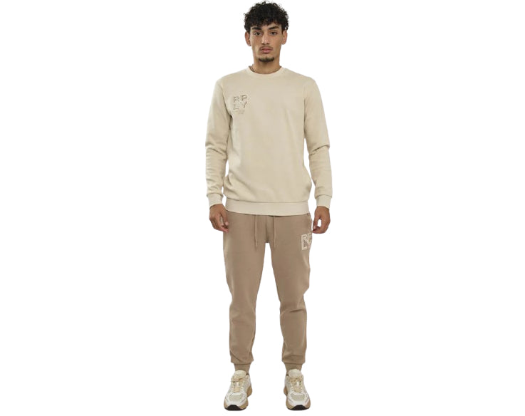 חליפת טרנינג שני חלקים לוגו גברים מידה M