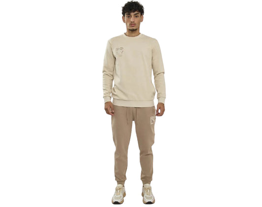 חליפת טרנינג שני חלקים לוגו גברים מידה M