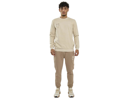 חליפת טרנינג שני חלקים לוגו גברים מידה XL