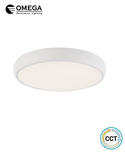 גוף תאורה צמוד תקרה DALLAS קוטר 40 40W לבן CCT