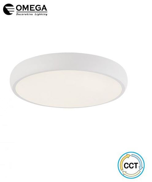 גוף תאורה צמוד תקרה DALLAS קוטר 60 70W לבן CCT