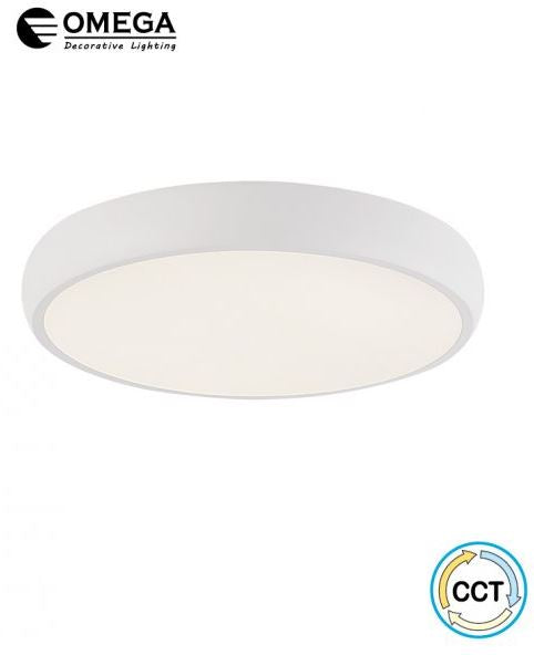 גוף תאורה צמוד תקרה DALLAS קוטר 80 90W לבן CCT