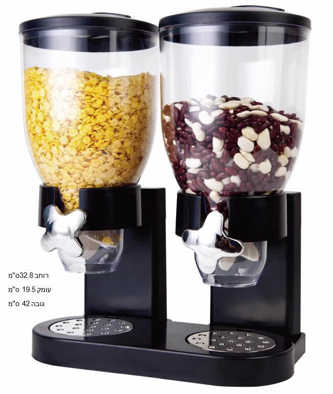 מתקן קורנפלקס זוגי 2*3.5 ליטר