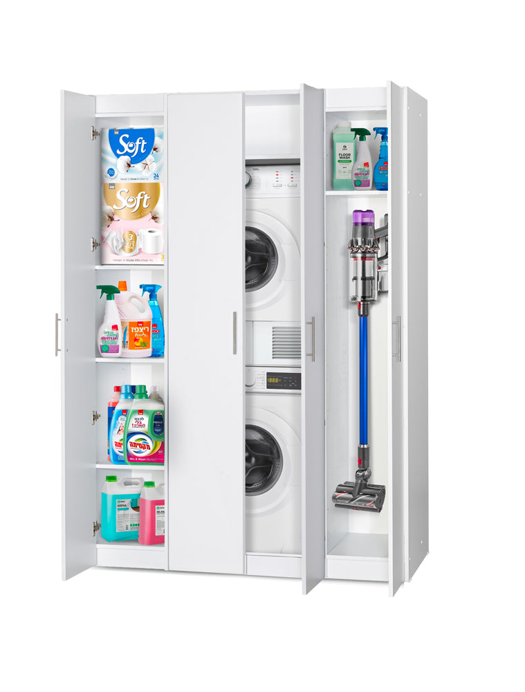 ארון למכונת כביסה-מייבש 4 דלתות 414