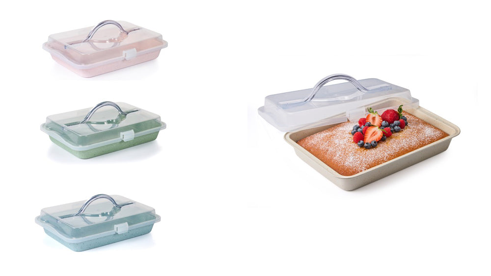 תבנית מלבנית לעוגה עם ידית נשיאה 5*25*36.5 סמ