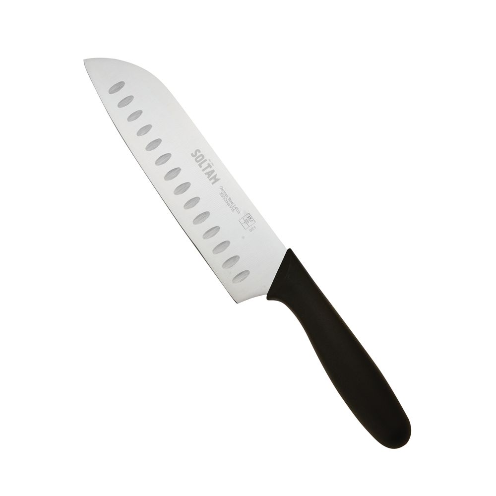 סכין סנטוקו 17.50 סמ ידית שחורה CASUAL