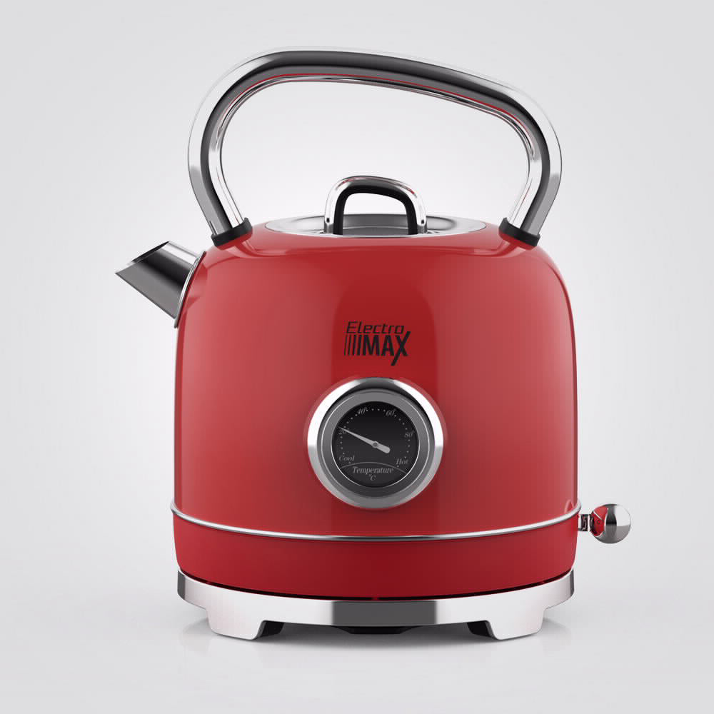 קומקום רטרו 1.7 ליטר אדום 2200W דגם H-21019