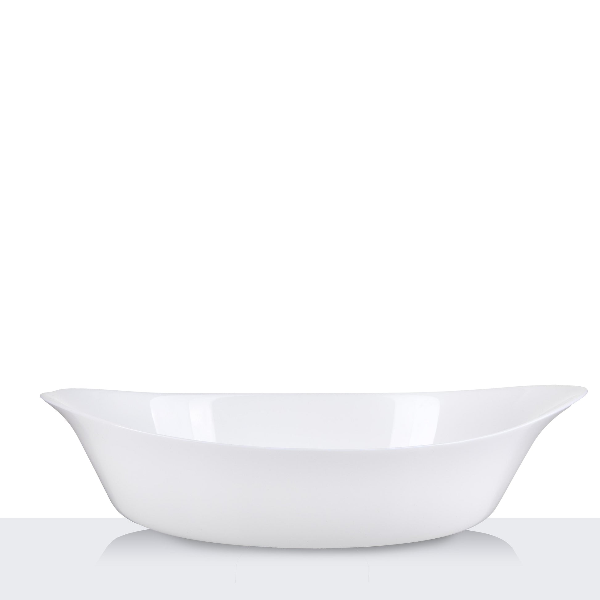 תבנית אובלית 32.6*20.3 סמ 2 ליטר זכוכית Opal Glass