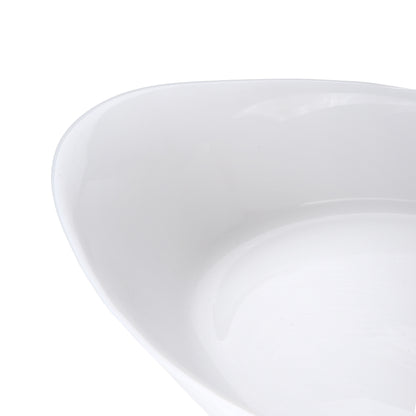 תבנית אובלית 12.8*21.3 סמ 550 מל זכוכית Opal Glass