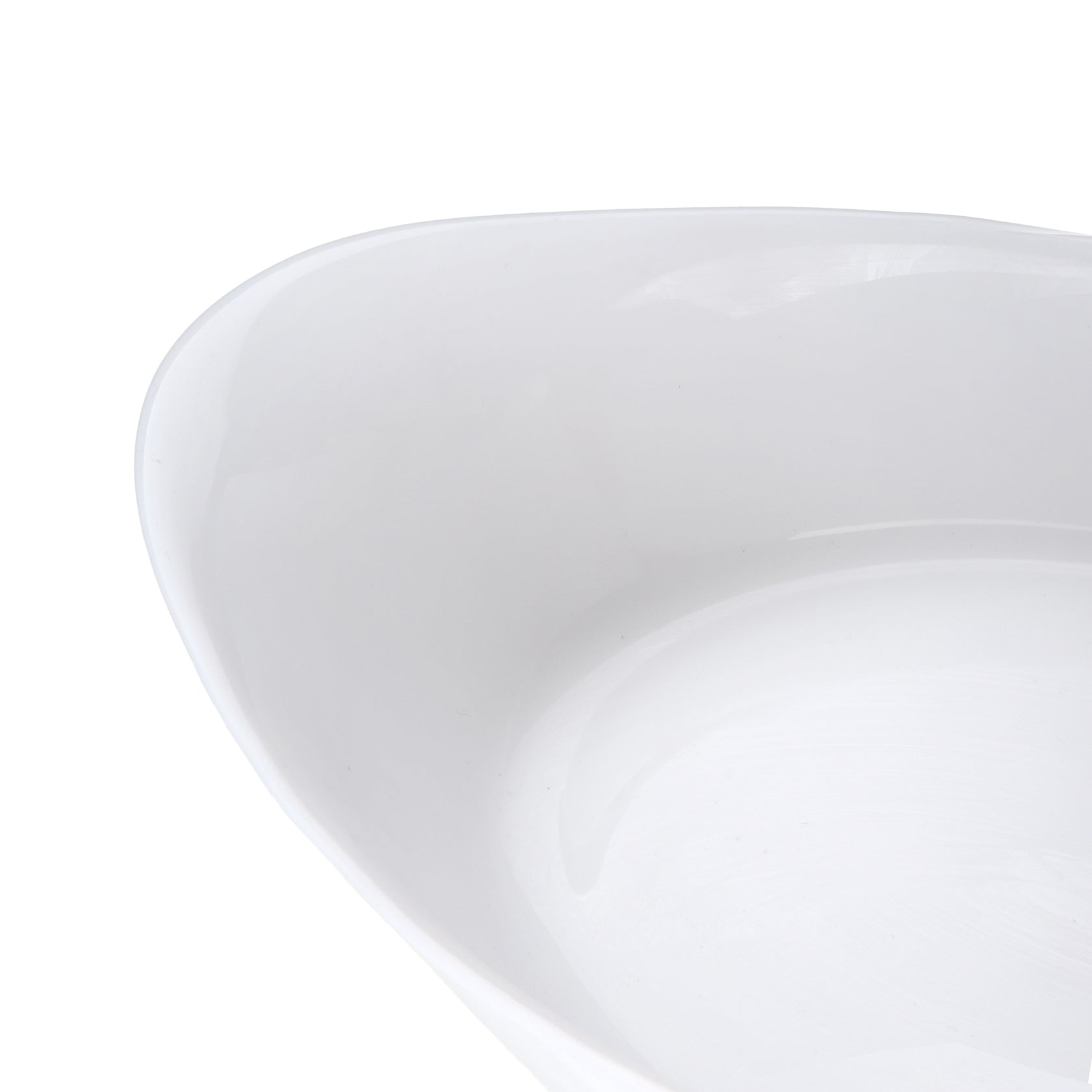 תבנית אובלית 12.8*21.3 סמ 550 מל זכוכית Opal Glass
