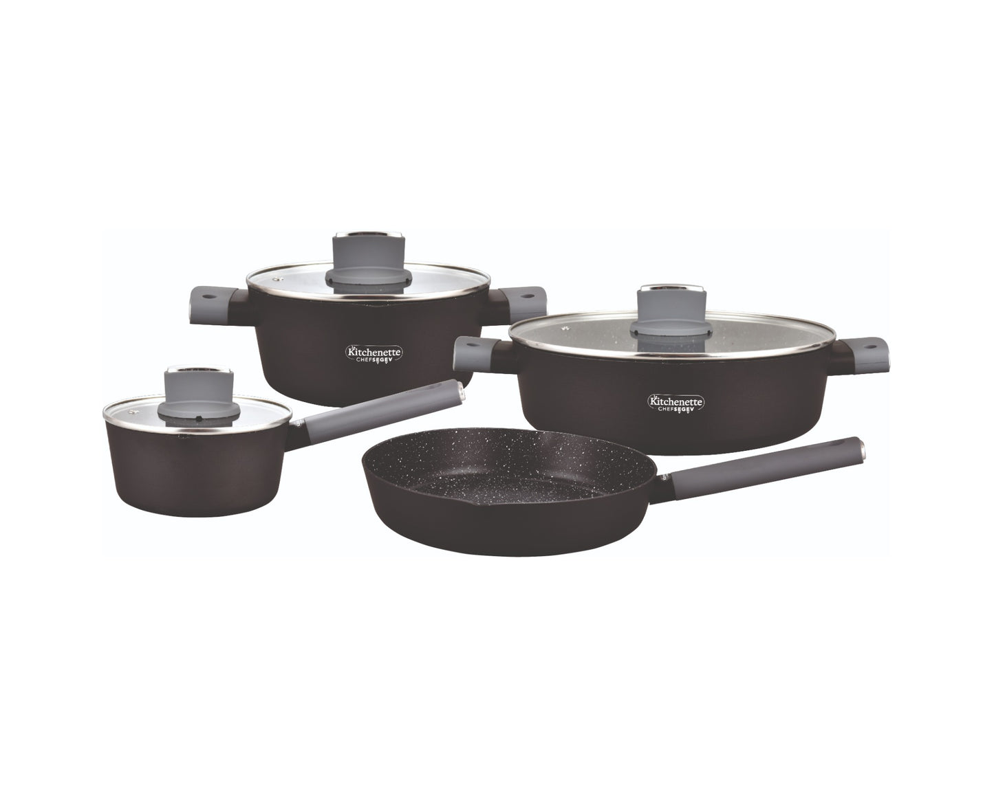 לקיטשן מילאנו סט 7 חלקים סירים/קלחת/מחבת MILANO