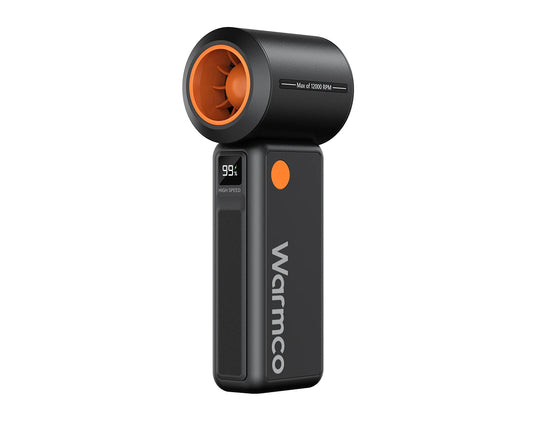 מאוורר ידני נייד נטען עם טורבינה עוצמתית וסוללה נטענת