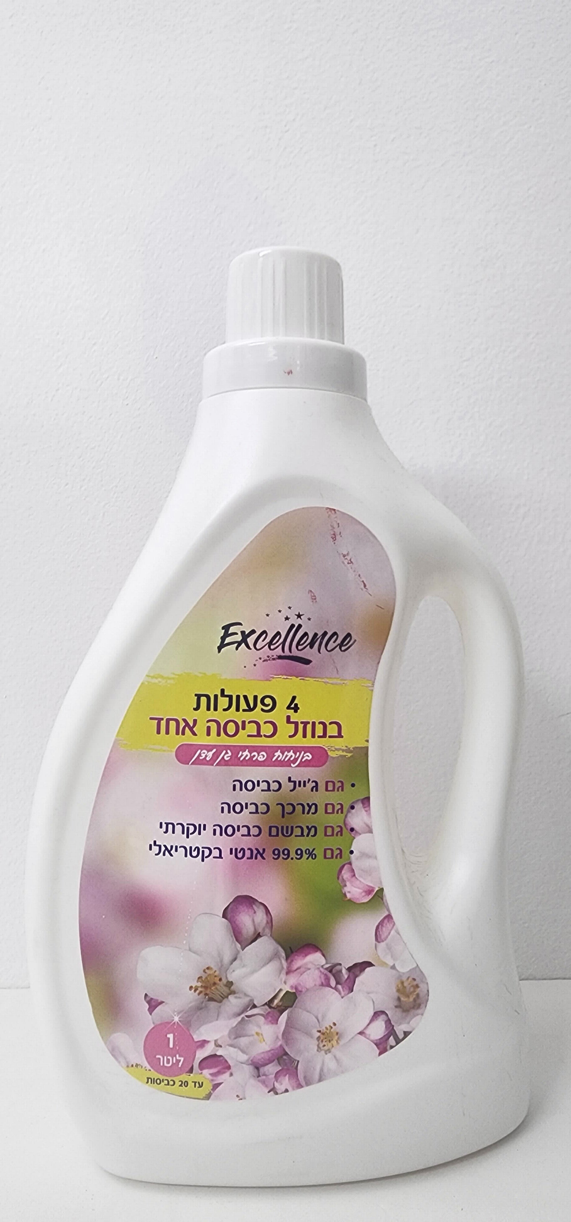 ג'ייל כביסה 4ב1 פרימיום מרוכז 1 ליטר גן עדן