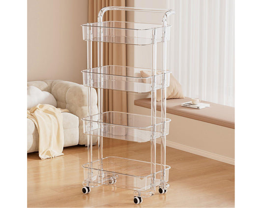 עגלת שירות אקריל  דגם "Pure" מידה 4 קומות רגיל