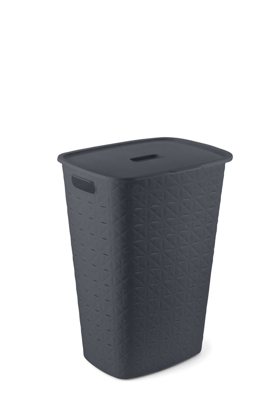 סל כביסה סופטקס 56L אפור