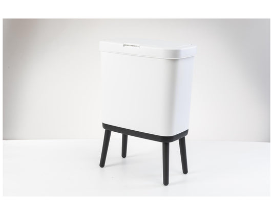 פח אשפה מעוצב בנפח 15 ליטר לבן צבע 2 דומות