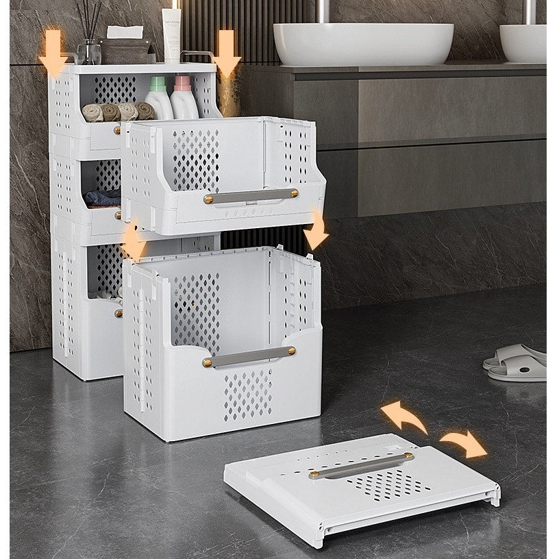 יחידת אחסון ניידת 4 מדפים לחדר שירות