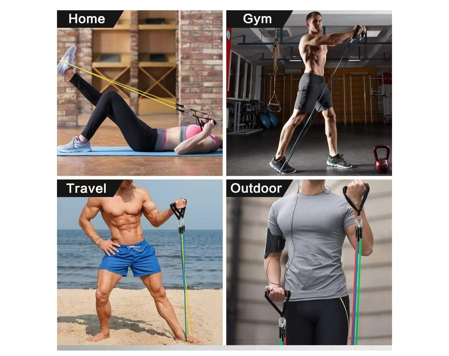 ערכת כושר קומפקטית 15 חלקים