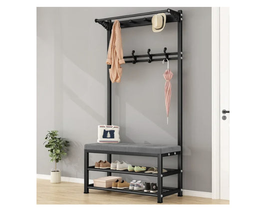 ספסל התארגנות רב-שימושי שחור