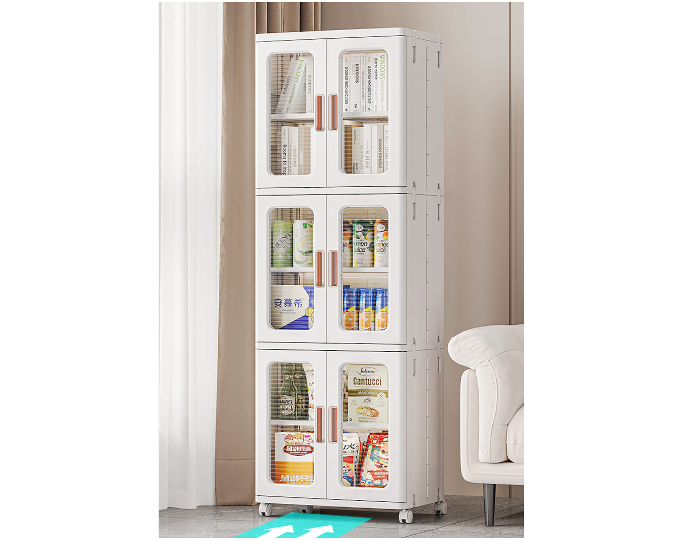 ארון אחסון מפלסטיק מתקפל