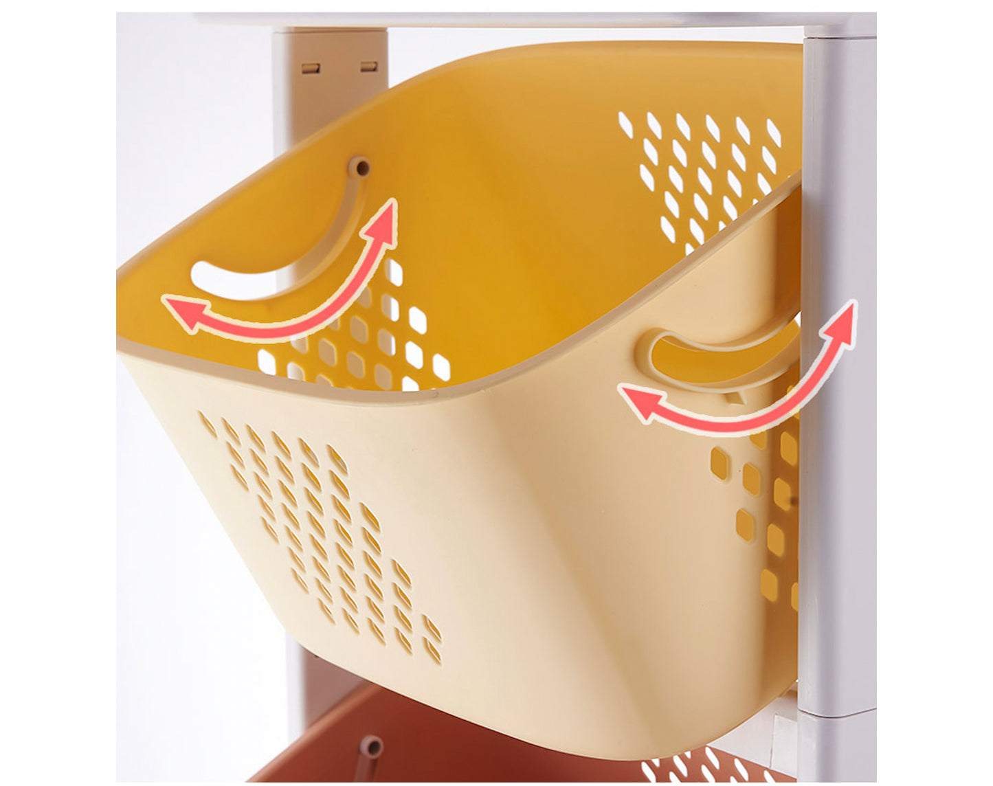 סלי איחסון צבעוניים3 קומות