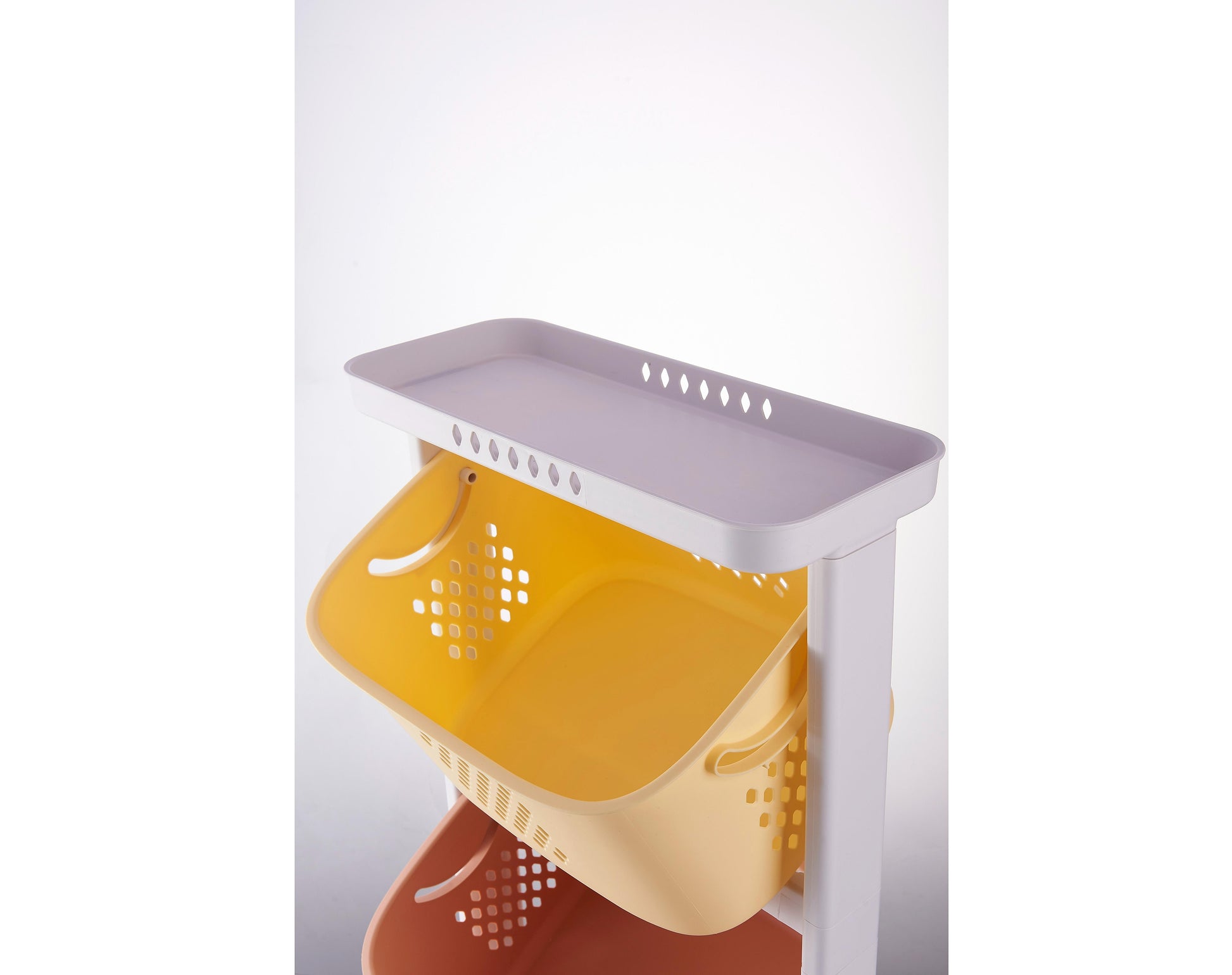 סלי אחסון צבעוניים  קומות שתי קומות