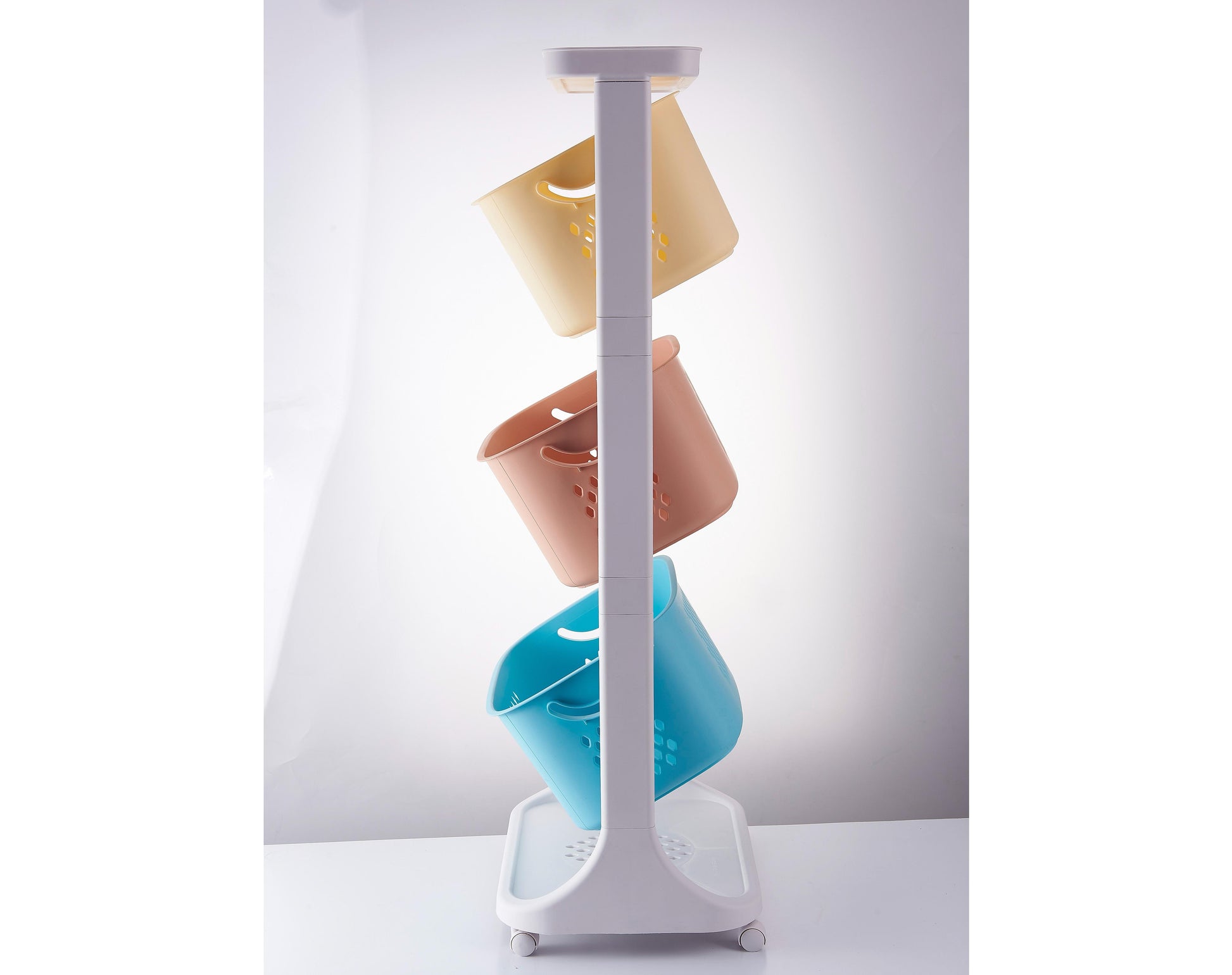 סלי אחסון צבעוניים  קומות שתי קומות