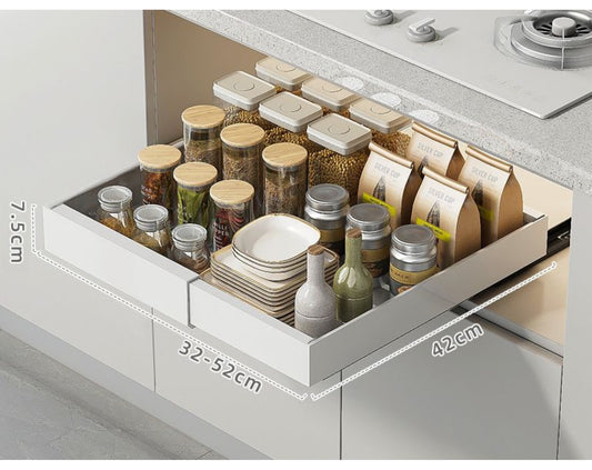 ארגונית נשלפת מחולקת לארון גודל רגיל