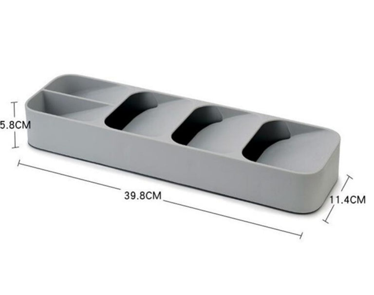 סט ארגוניות לסכו"ם - אפור