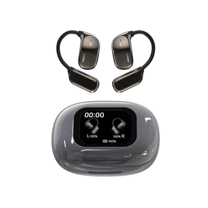 אוזניות תרגום Bluetooth עם טכנולוגיית AI – 144 שפות צבע שחור